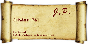 Juhász Pál névjegykártya