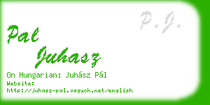 pal juhasz business card